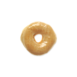 Glazed isolated donut isolated