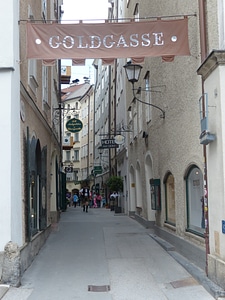 Salzburg historic center road