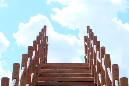 Ladder stairs wood photo