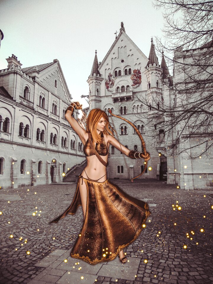 Collage castle fantasy