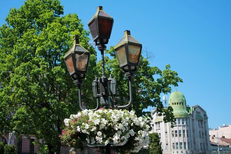 Street lamp vintage lantern ukraine photo