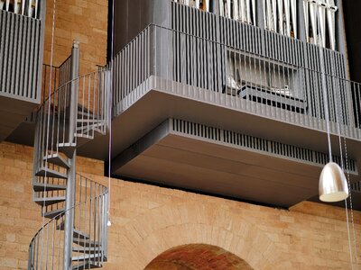 Organ empore spiral staircase purist photo