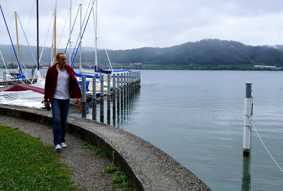 Lake constance face boat