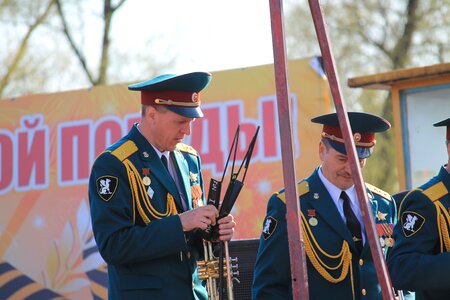 Soldiers military uniform victory photo