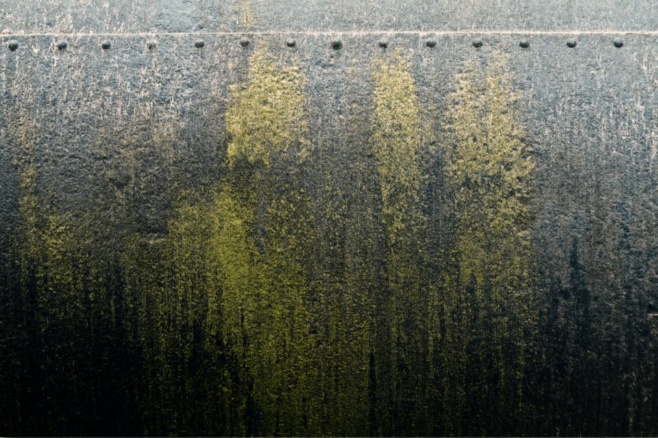 Weathered auburn detail