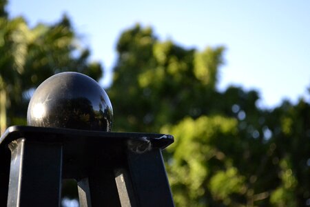 Glossy globe orb photo