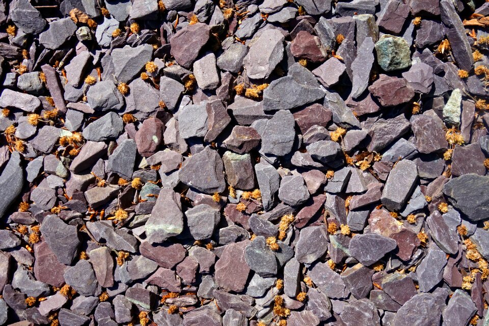 Gray material underfoot