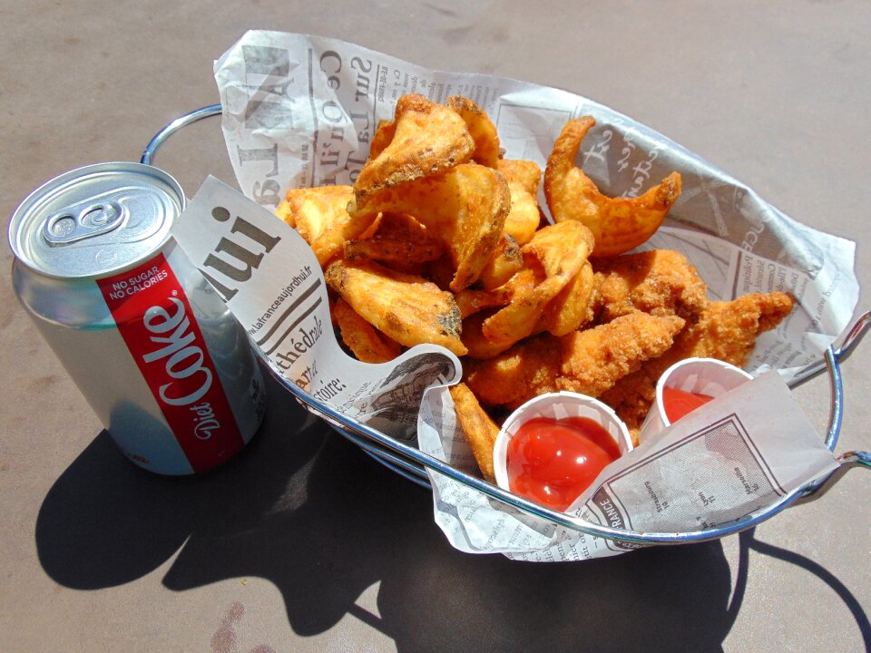 Chicken fries soda