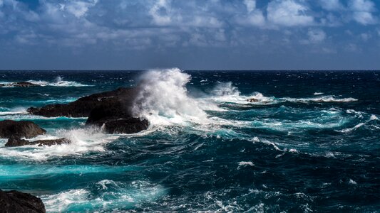 Indian ocean rock waves