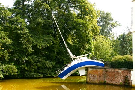 Little boat art sculpture garden
