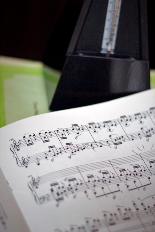 Sheet music note music