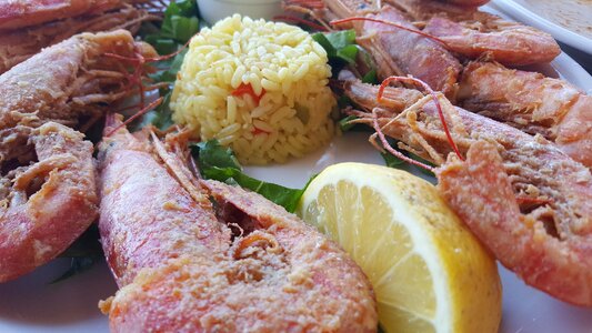 Restaurant shrimp seafood