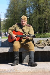 Victory day russia soldiers photo