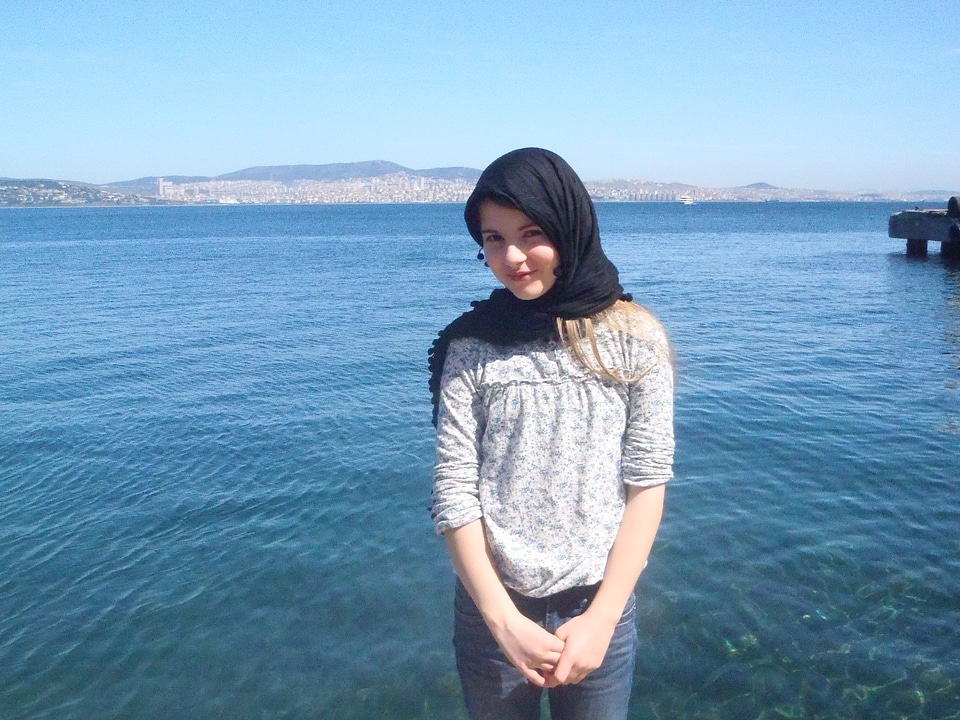 Girl headscarf istanbul