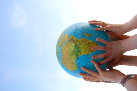 Globe earth sky