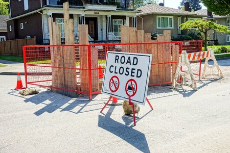 Safety site street photo