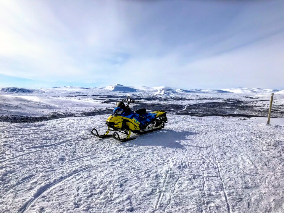 Swedish mountains snow sweden