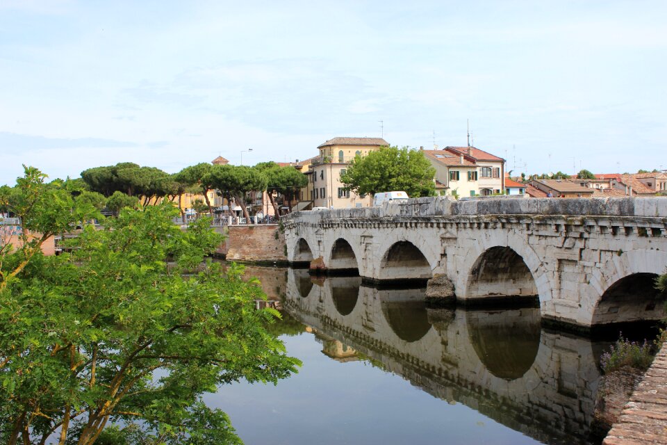 Rimini the tiberius bridge city