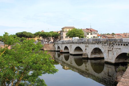 Rimini the tiberius bridge city