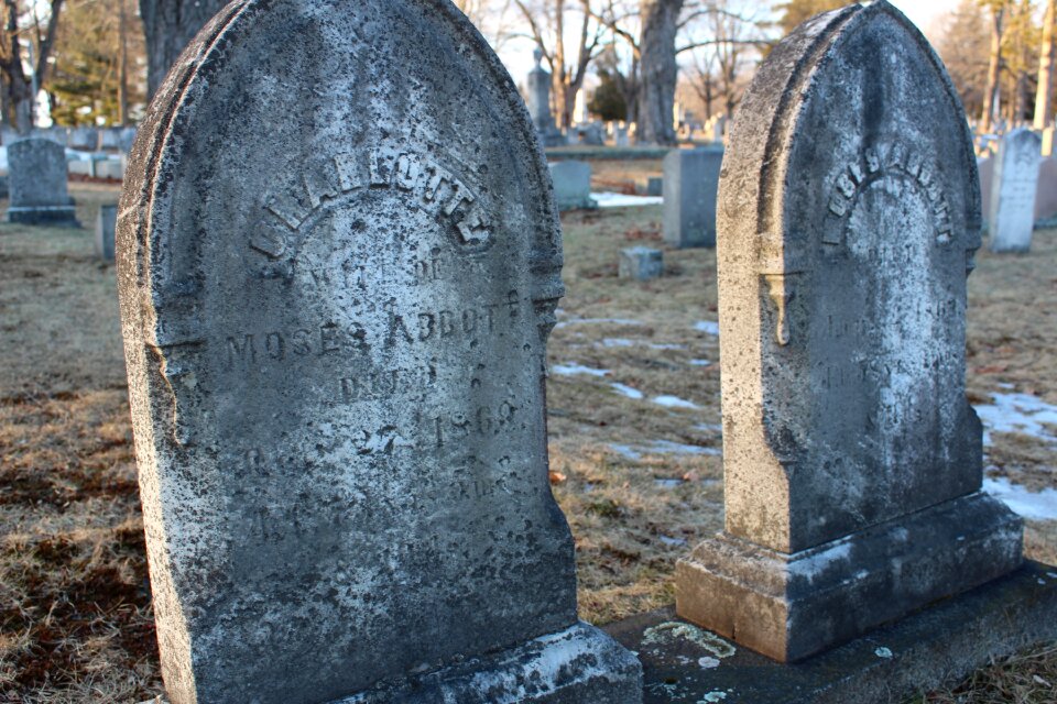 Old stone graveyard