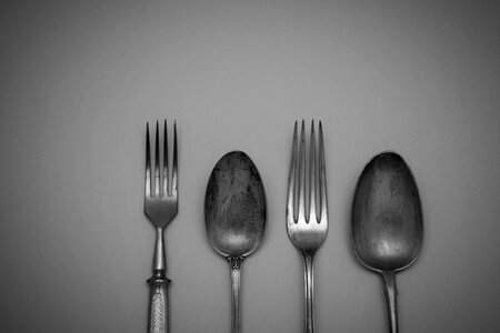 Restaurant silver tableware cutlery
