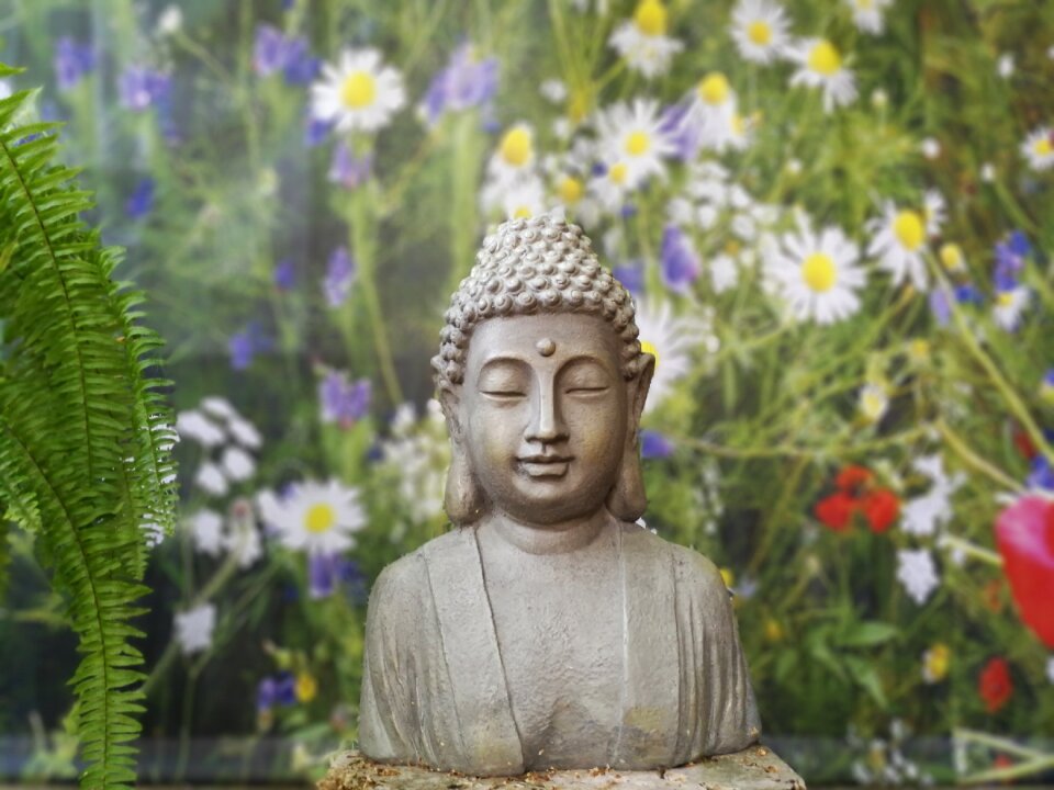 Buddha statue karma guru