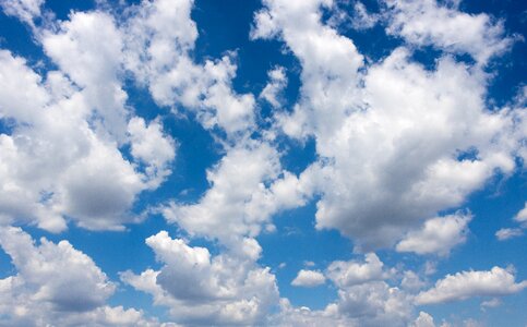 Blue sky background cloudscape cumulus photo