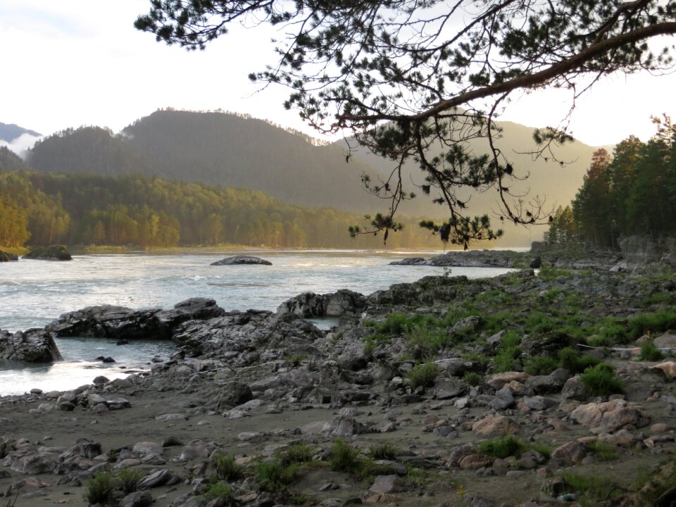 Landscape stones sunset