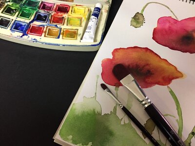 Colors watery color palette