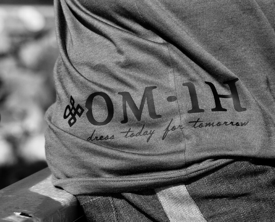 Picture black white garment