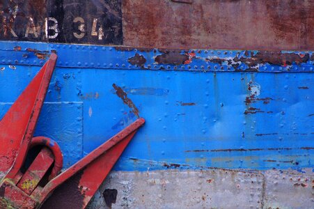 Boat ship anchor steel photo