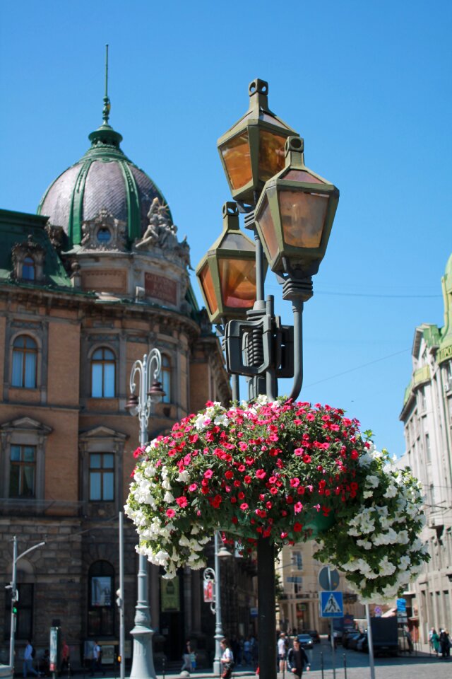 Spring architecture sunny day