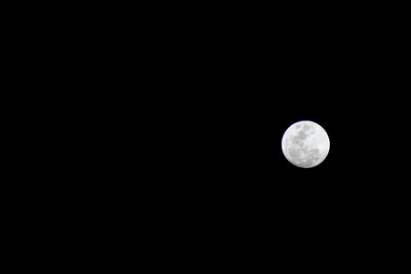 White moon full moon calm photo
