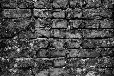 Brick brick wall old photo