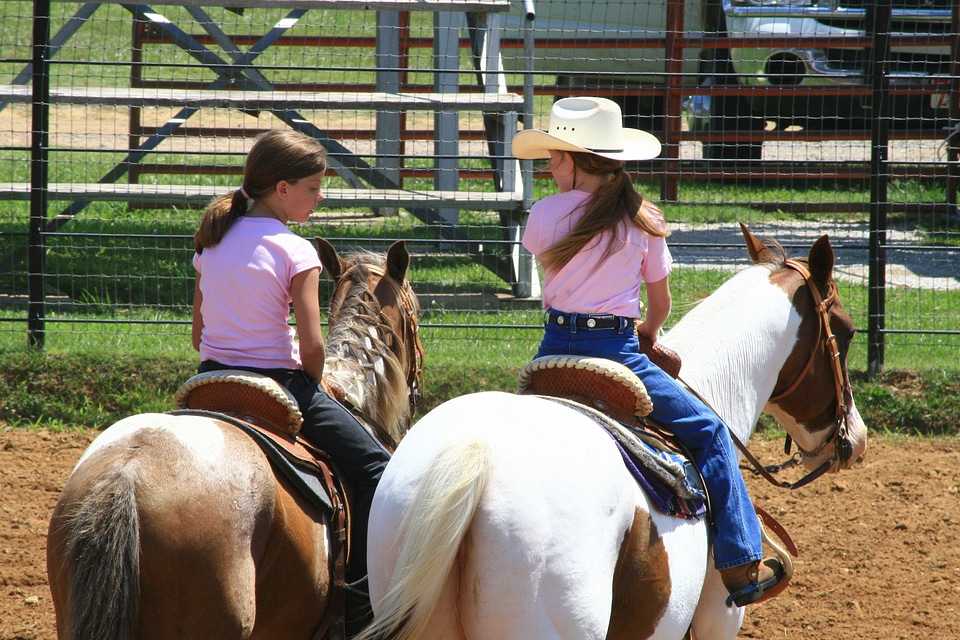 Girl girls horse