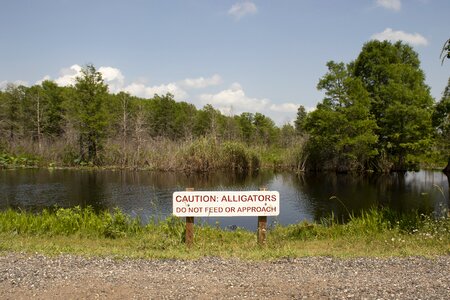 Nature wildlife danger sign
