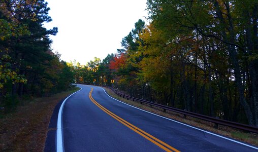 Hills winding nature photo