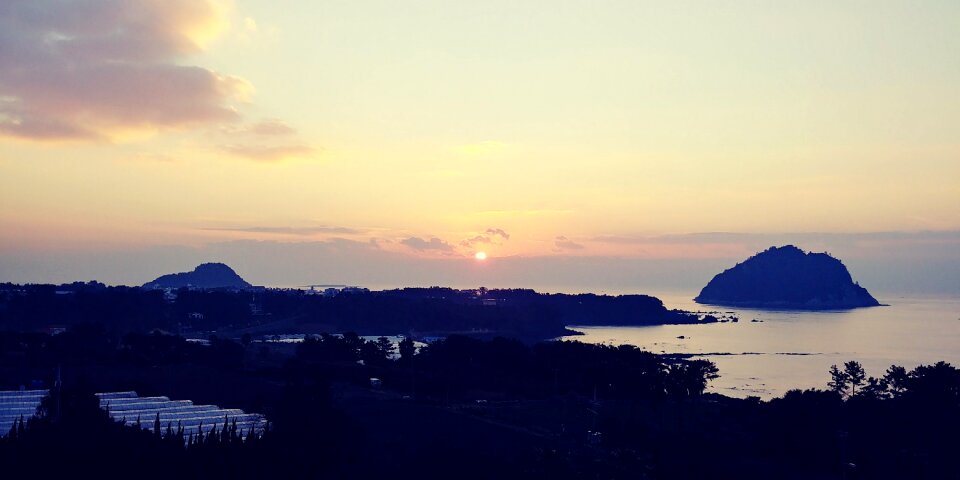 Sky beach dawn
