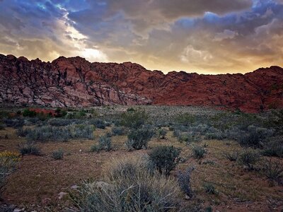 Red rock canyon photo