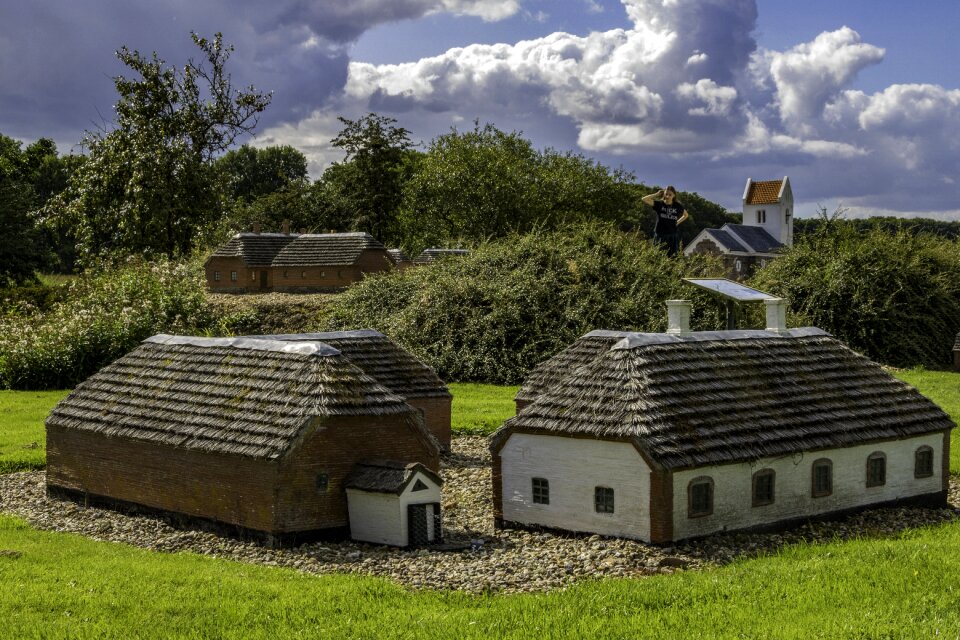 Daugbjerg miniature village clouds