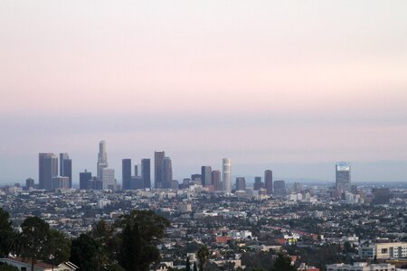Angeles los angeles skyline downtown photo