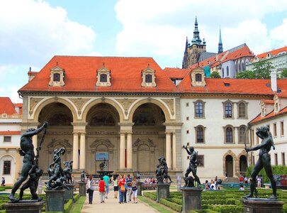 Czechia castle statues photo