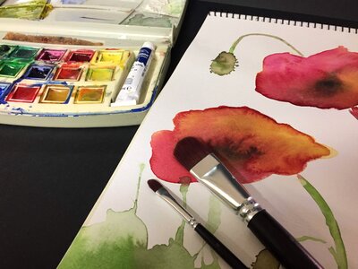 Colors watery color palette