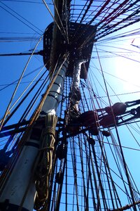 Sailboat frigate old rigs