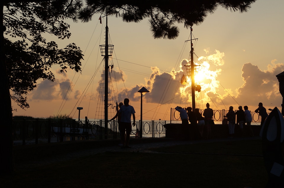 Kołobrzeg poland abendstimmung