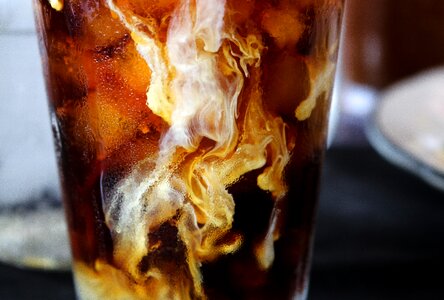Iced coffee cold drink