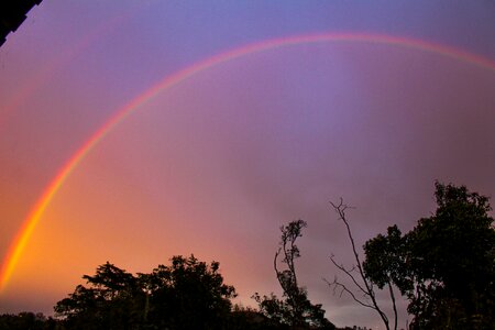 Rainbow arc sky