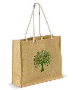 Jute bags laminated shopping bag photo