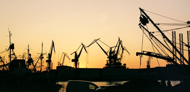 Industry crane port photo