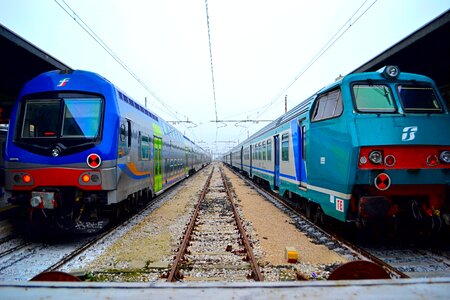 Old train station italy photo